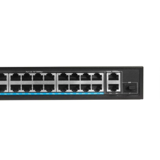 EWIND EW-S1726CFU-AP 24 PORTS 100Mbps AI POE SWITCH