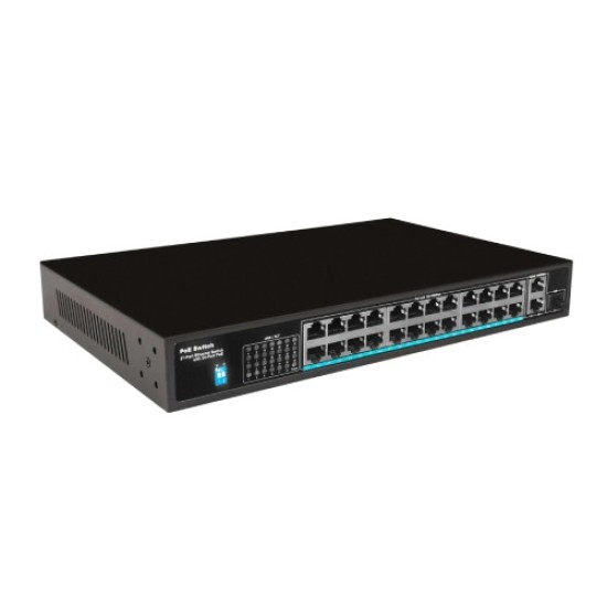 EWIND EW-S1726CFU-AP 24 PORTS 100Mbps AI POE SWITCH