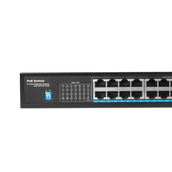 EWIND EW-S1726CFU-AP 24 PORTS 100Mbps AI POE SWITCH