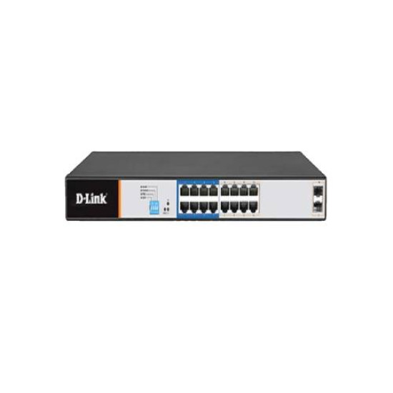 D-Link DGS-F1018P-E 18 Port Unmanaged PoE Switch (2 Uplink Port)