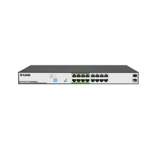 D-Link DGS-F1018P-E 18 Port Unmanaged PoE Switch (2 Uplink Port)