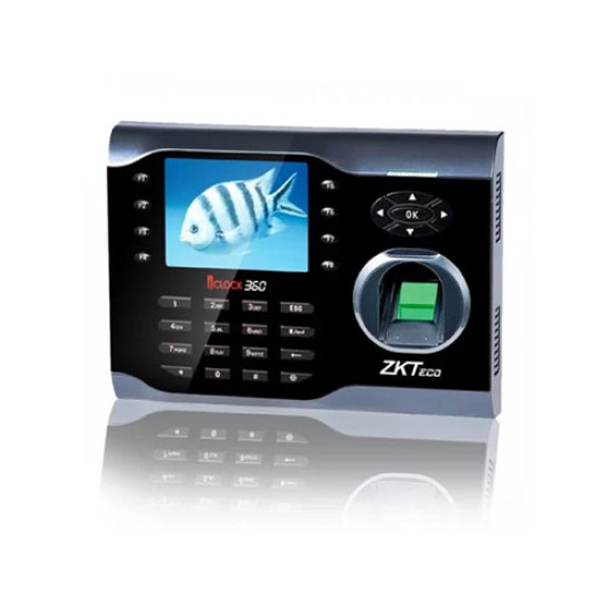 ZKTeco iClock 360 Fingerprint Time Attendance Terminal with Adapter