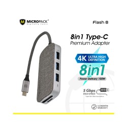 Micropack MDC-8 8 in 1 Flash Multi Port Type-C Data Converter
