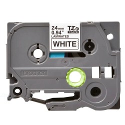 Brother Tze-251(24mm x 8mm) Black on White Tape Cartridge