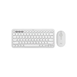 Logitech Pebble 2 Tonal White Wireless Keyboard & Mouse Combo