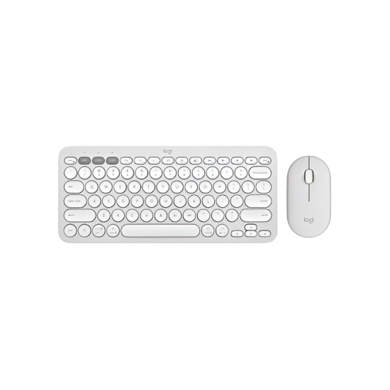 Logitech Pebble 2 Tonal White Wireless Keyboard & Mouse Combo