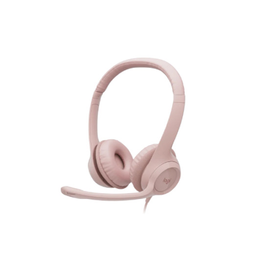Logitech H390 Stereo USB Headset with Microphone (Rose)