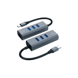 Micropack MDC-3AE USB-C to USB-A Hub with Ethernet