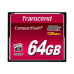 Transcend 64GB CompactFlash 800x Memory Card 