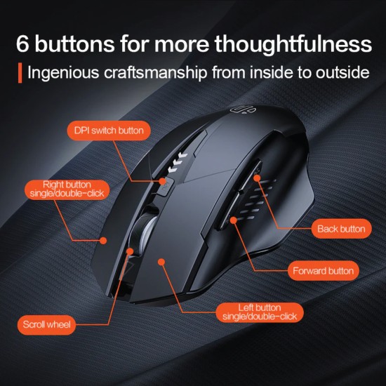 Inphic A1 Wireless Rechargeable Bluetooth Mouse