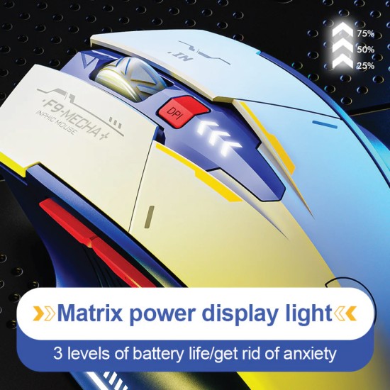 Inphic F9 2.4G Wireless Office Mouse with Silent Clicks