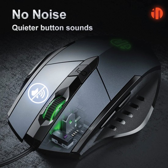 Inphic W1 Wired Gaming Mouse with Silent Click