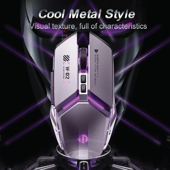 Inphic W2 Ⅱ Silent Wired Gaming Mouse