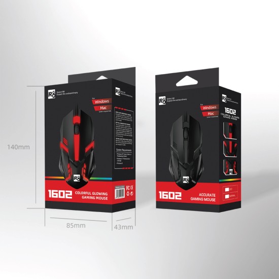 R8 1602L Optical USB Gaming Mouse