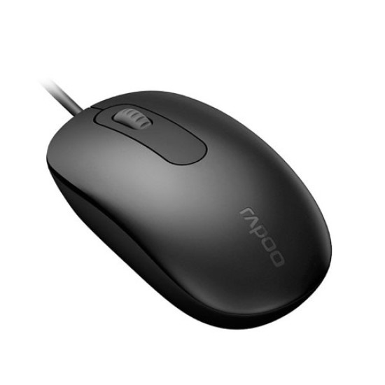 Rapoo N200 Wired Optical Mouse (Black)
