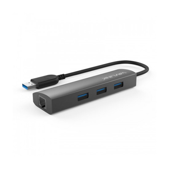 WAVLINK WL-UH3031G USB 3.0 4-Port Hub with Gigabit Ethernet