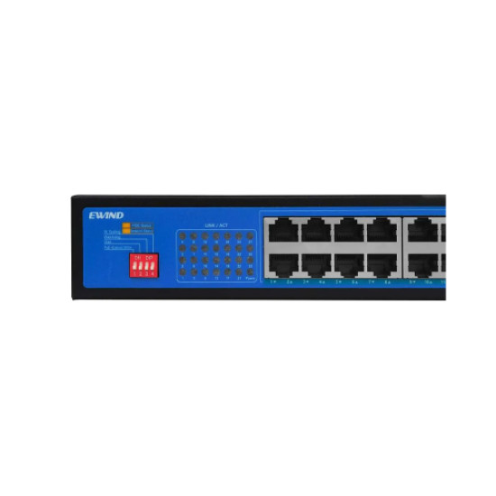 EWIND EW-S1927CF-AP 24 Ports Gigabit 2 Uplink + 1 SFP  PoE Fiber Switch