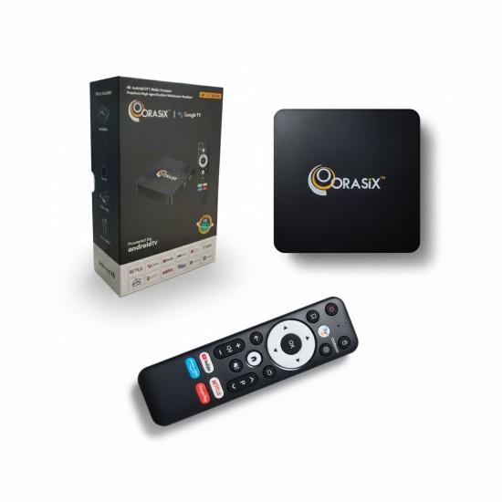 ORASIX RK3518 (2+16) 4K Ultra-HD Google TV Box (2GB RAM 16GB ROM)