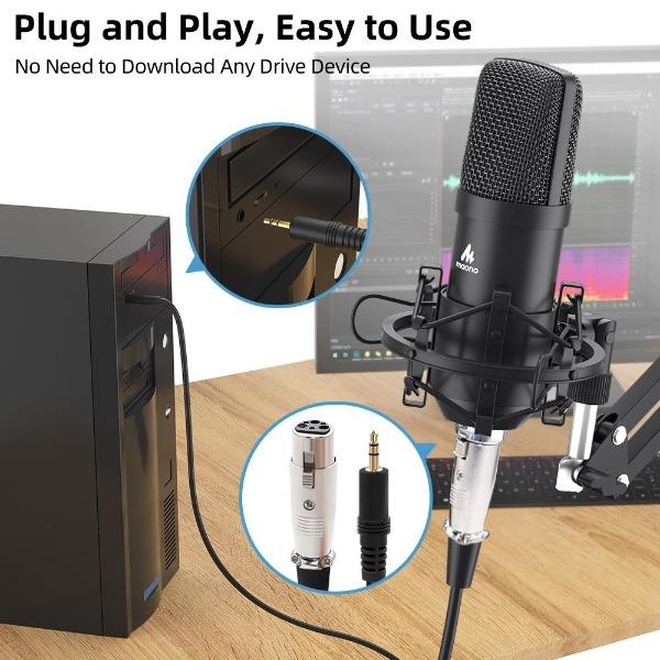 Maono AUA03 Professional Condenser Microphone Kit price in bd